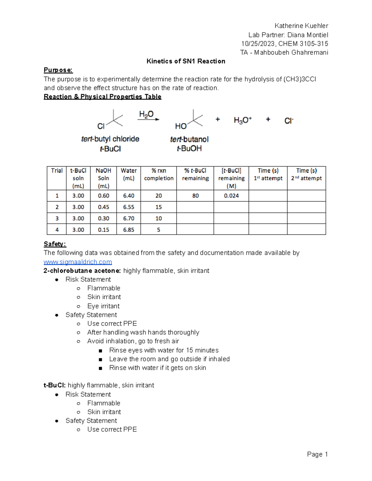 Katherine Kuehler Lab 8 Report - Lab Partner: Diana Montiel 10/25/2023 ...