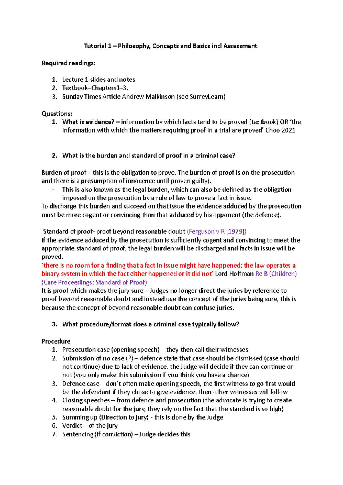 Tutorial 1 - Tutorial 1 – Philosophy, Concepts and Basics incl ...