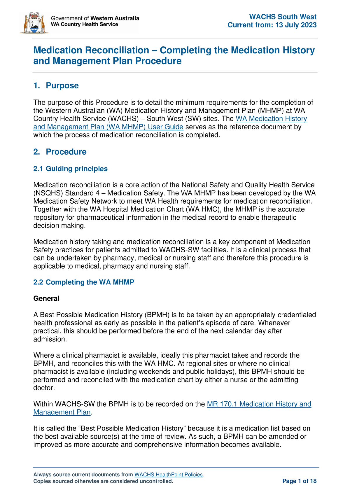 Medication Reconciliation - Completing the Medication History ...