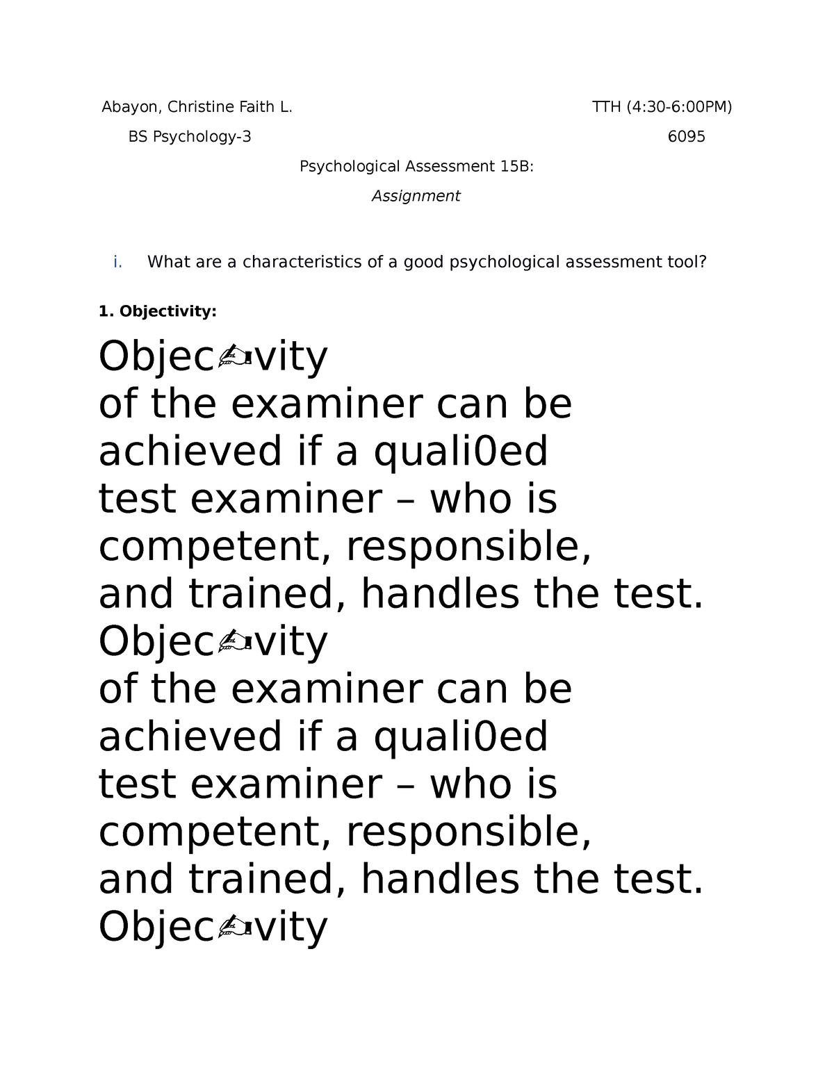 five-main-characteristics-of-a-good-psychological-test-are-as-follows