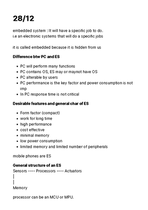 Embedded systems - part 2 - 7/2 lec 13 ARM Advanced risc machine Mostly ...
