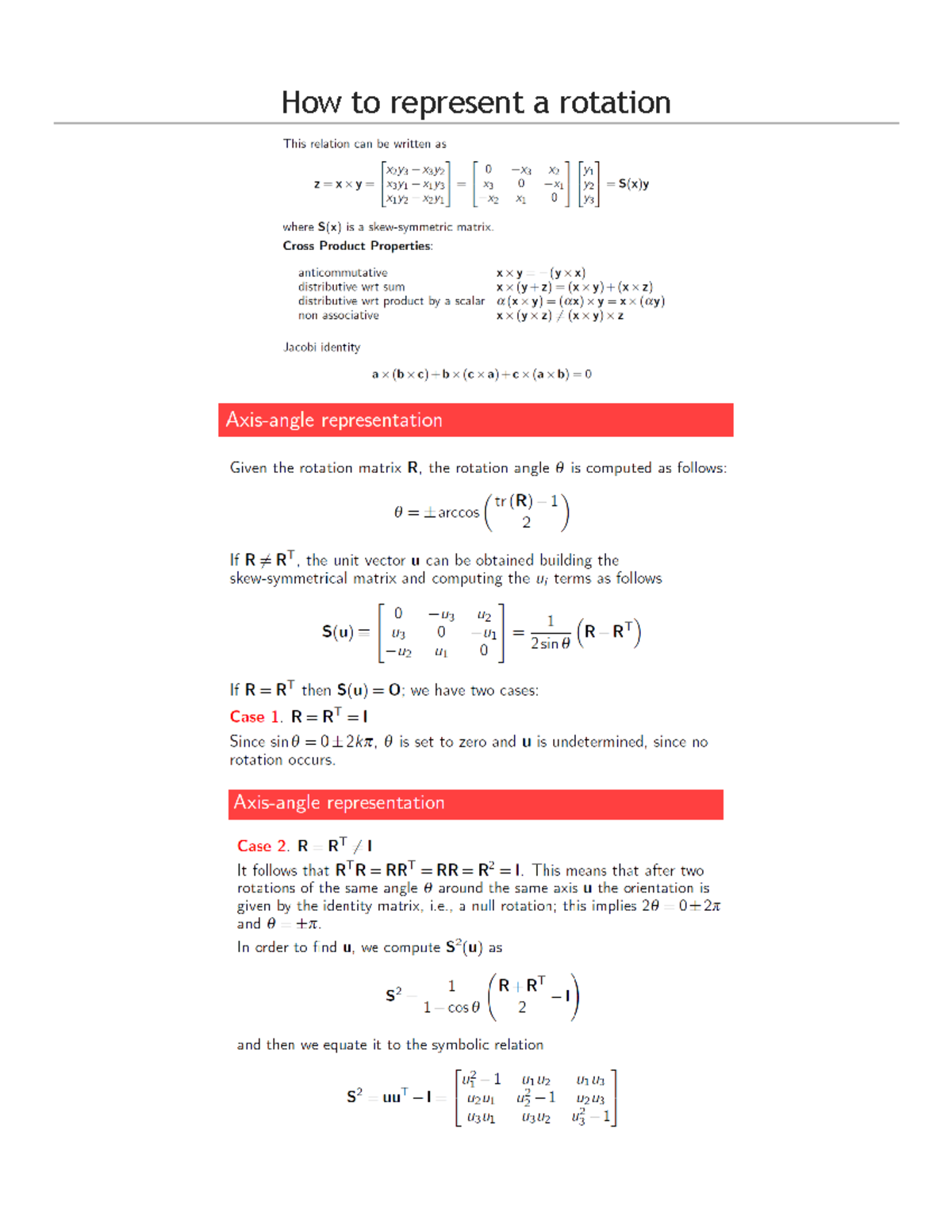 Summary - Riassunto Modelling and simulation of mechatronic systems ...