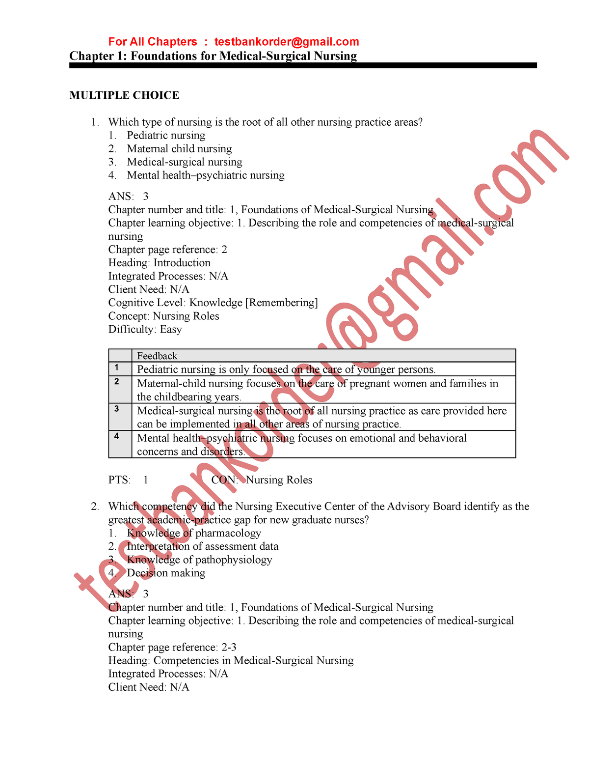 FA Davis Med Surg Test Bank – Your Guide to Mastering Medical-Surgical Nursing