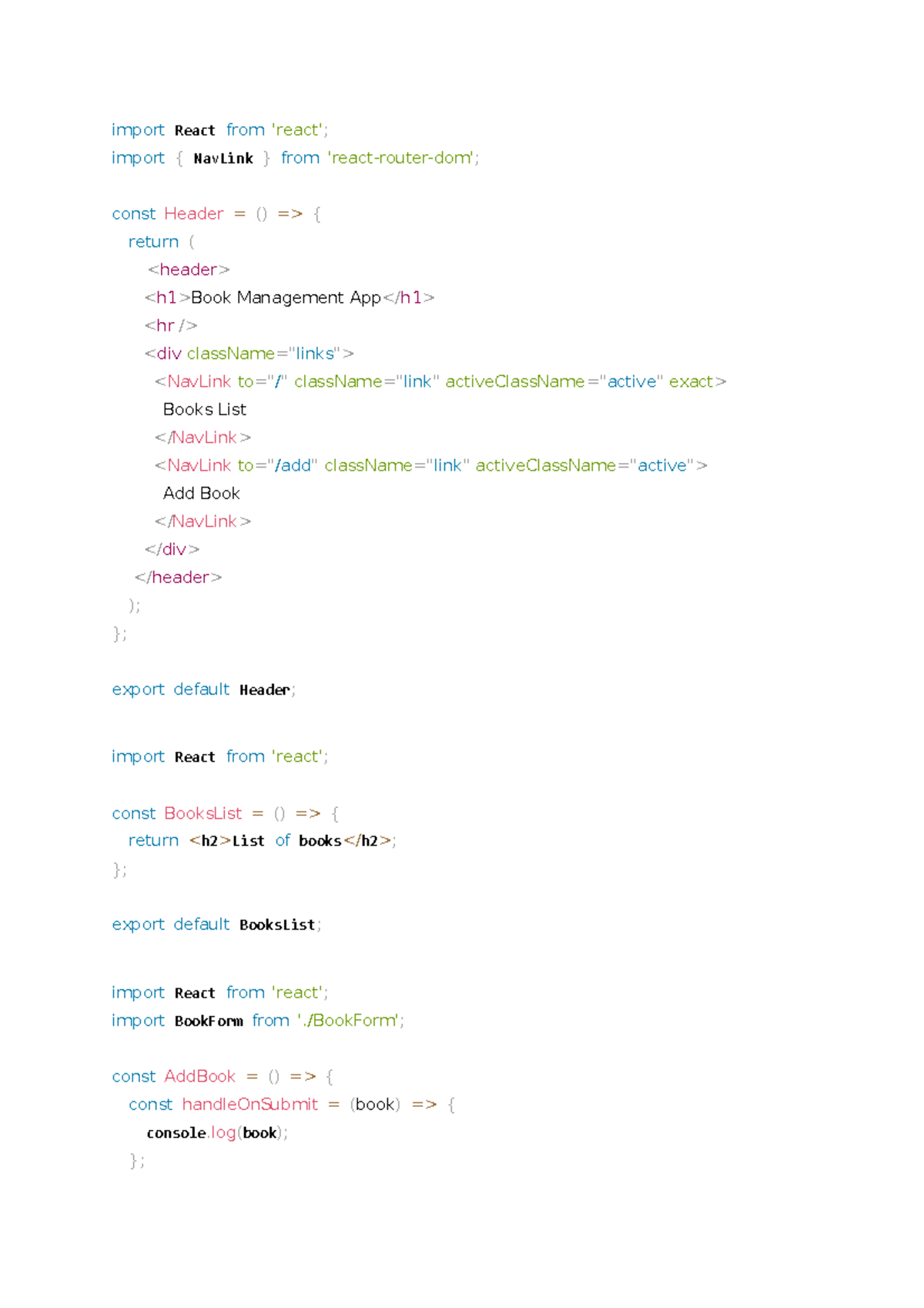 Import React from - curently pursuing - import React from 'react ...