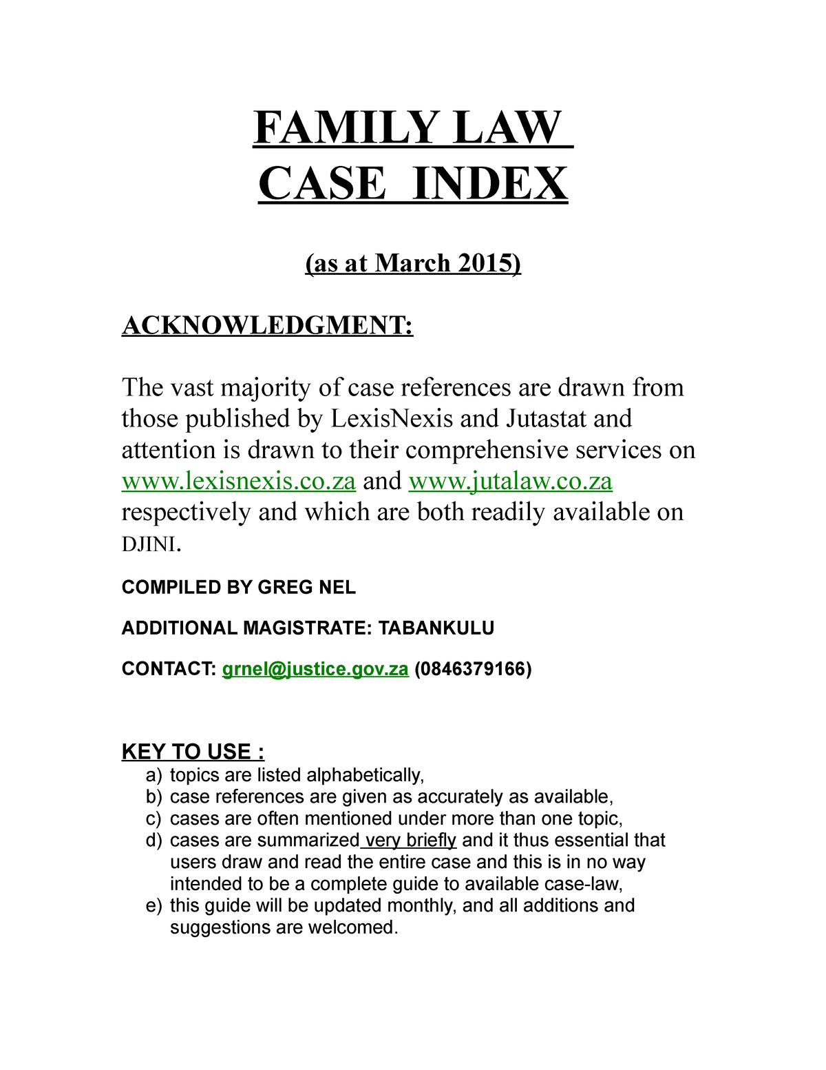 case study family law