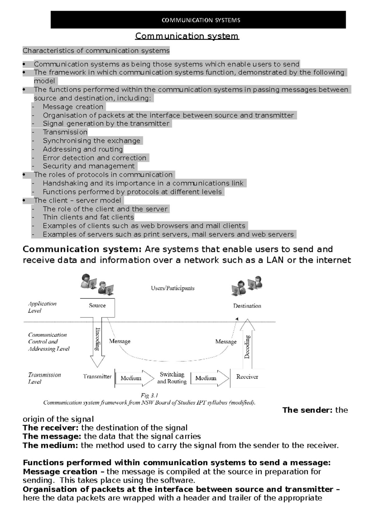 Information systems - Full notes covering syllabus points for this ...