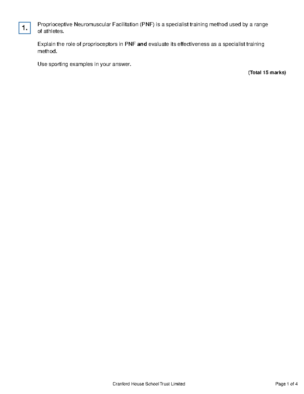 15 Marker PNF Stretching Proprioceptive Neuromuscular Facilitation