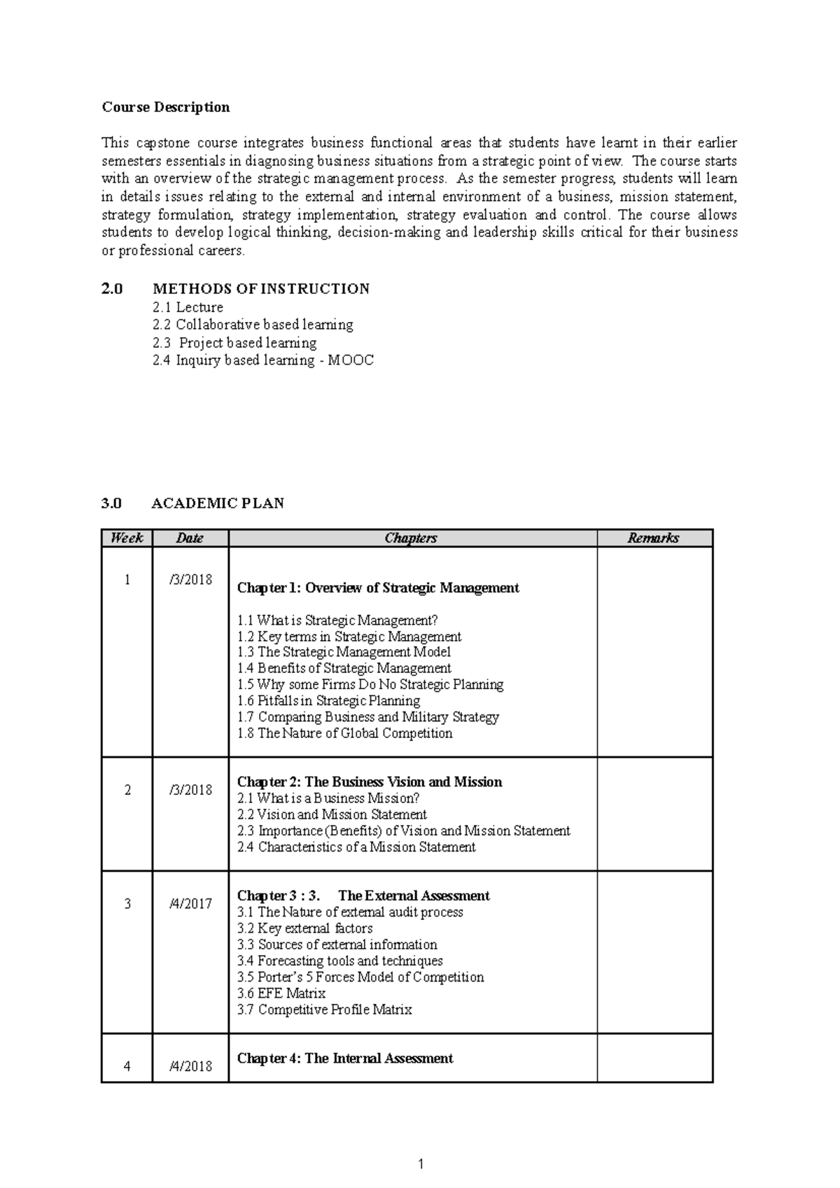 SM-CC - Summary DIPLOMA IN BUSINESS MANAGEMENT - Course Description ...