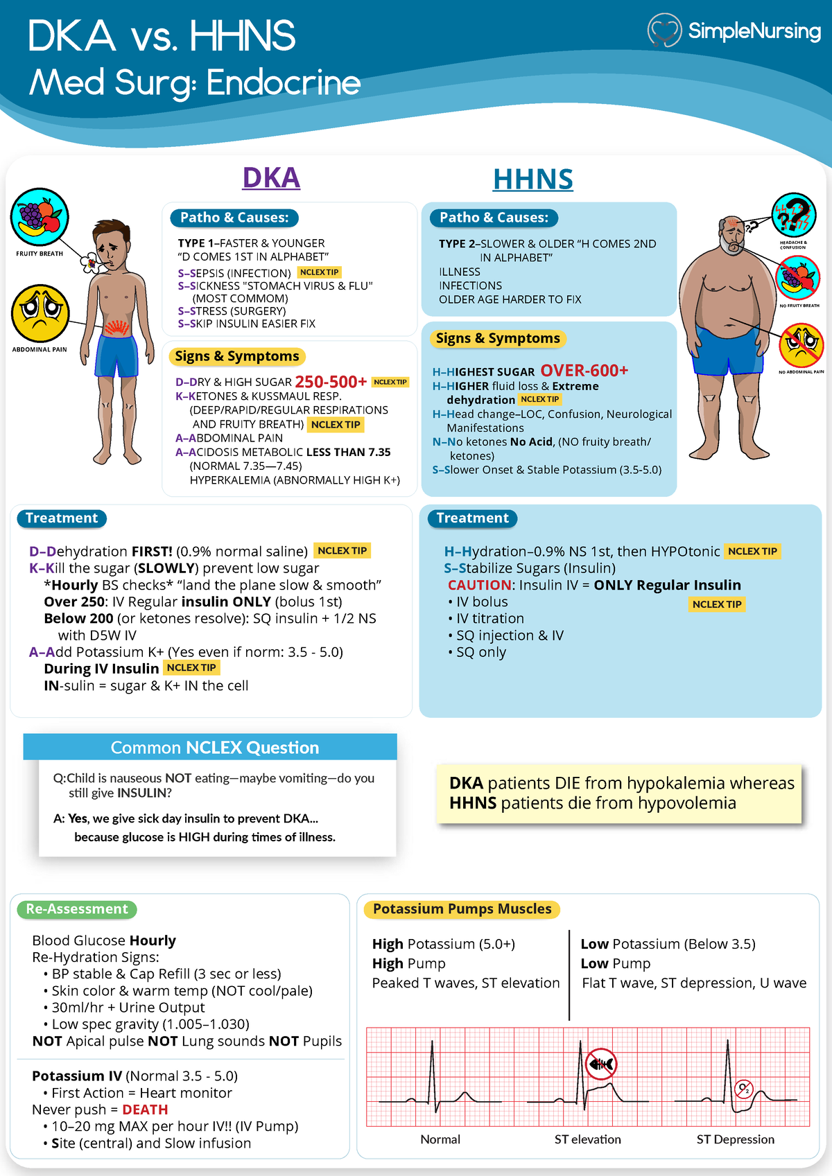 3. DKA vs HHNS - ...... - DKA vs. HHNS Med Surg: Endocrine FRUITY ...