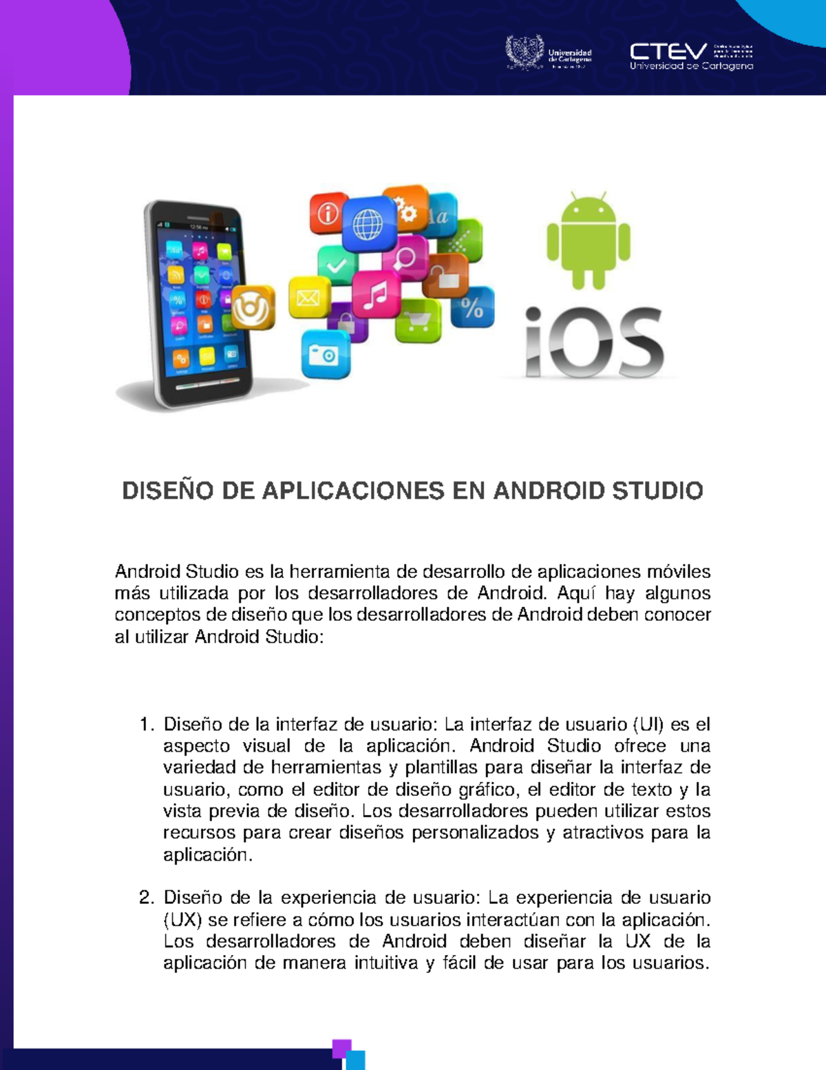 Diseño DE Aplicaciones EN Android Studio - DISEÑO DE APLICACIONES EN ...