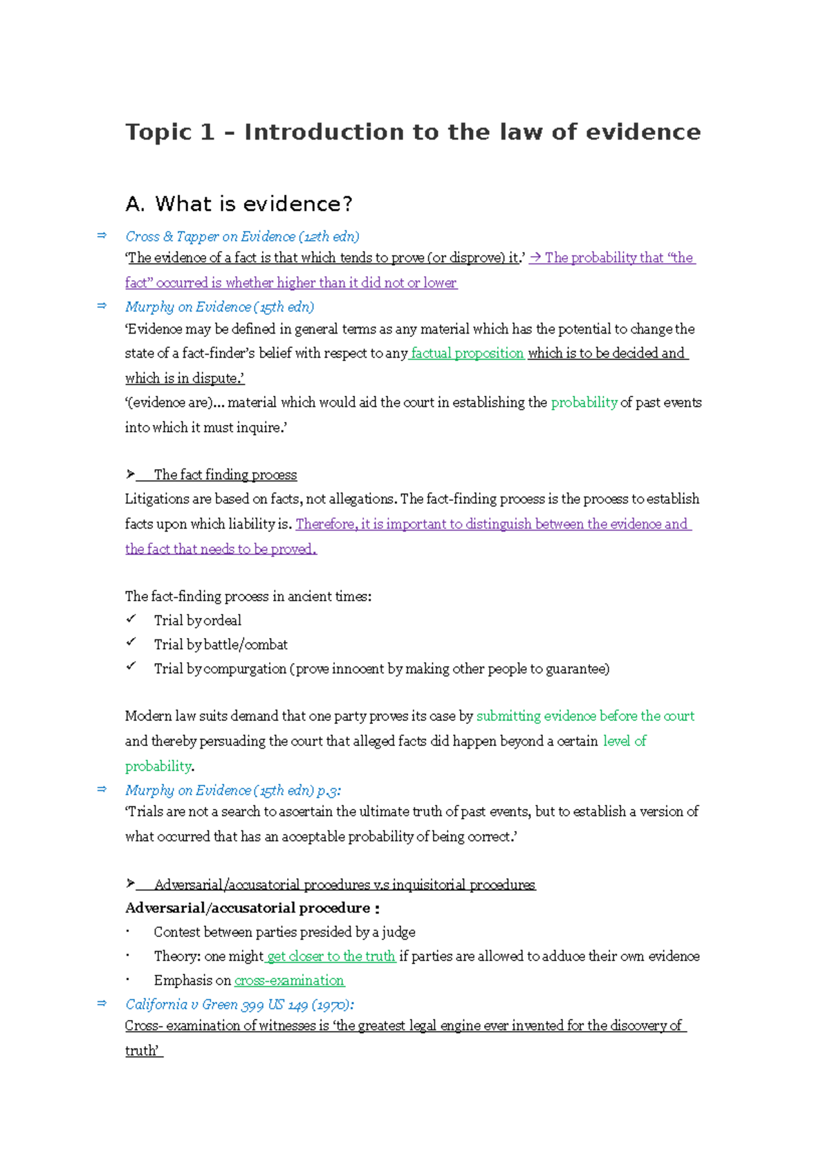 Topic 1 - Lecture given by Dr.Stephenson Chow, transcribed from lecture ...