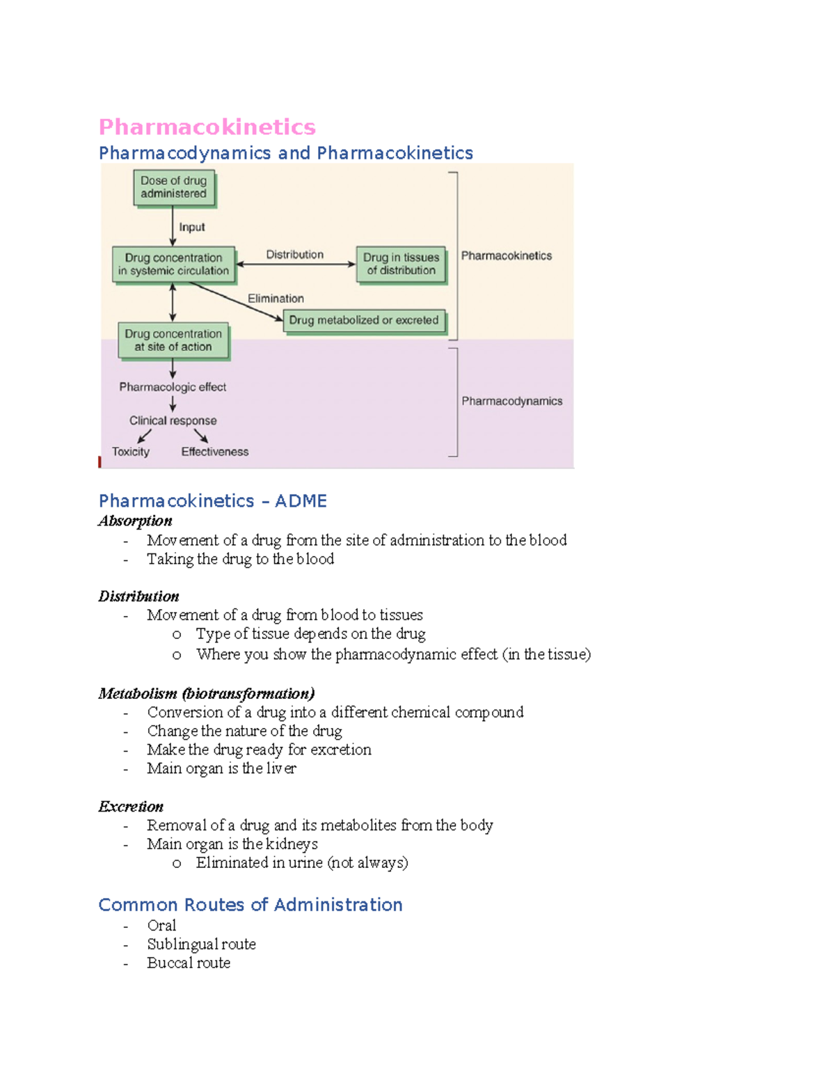 Module 1- Pharmacokinetics - Pharmacokinetics Pharmacodynamics And ...