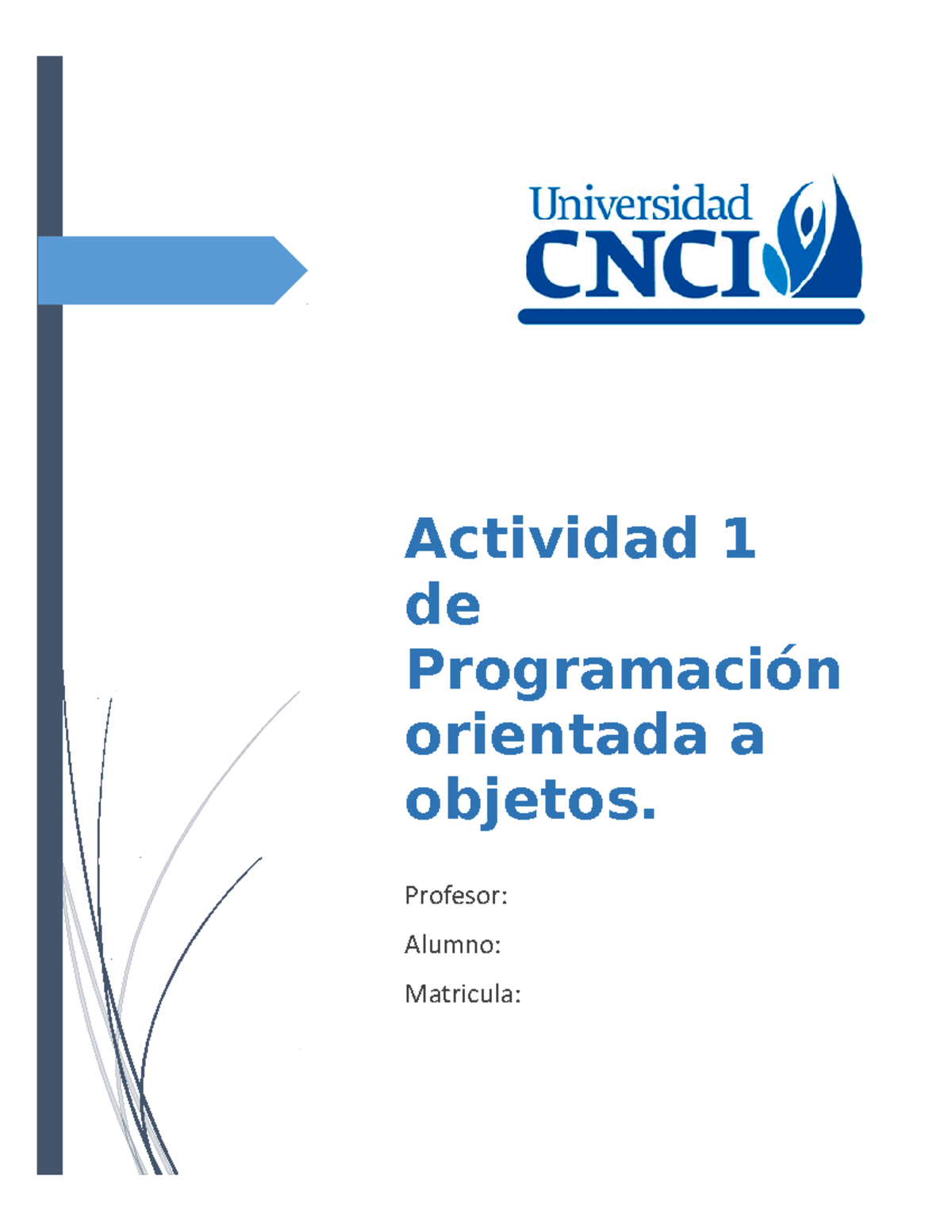 Actividad 1 Programación orientada a objetos v2 - Actividad 1 de ...