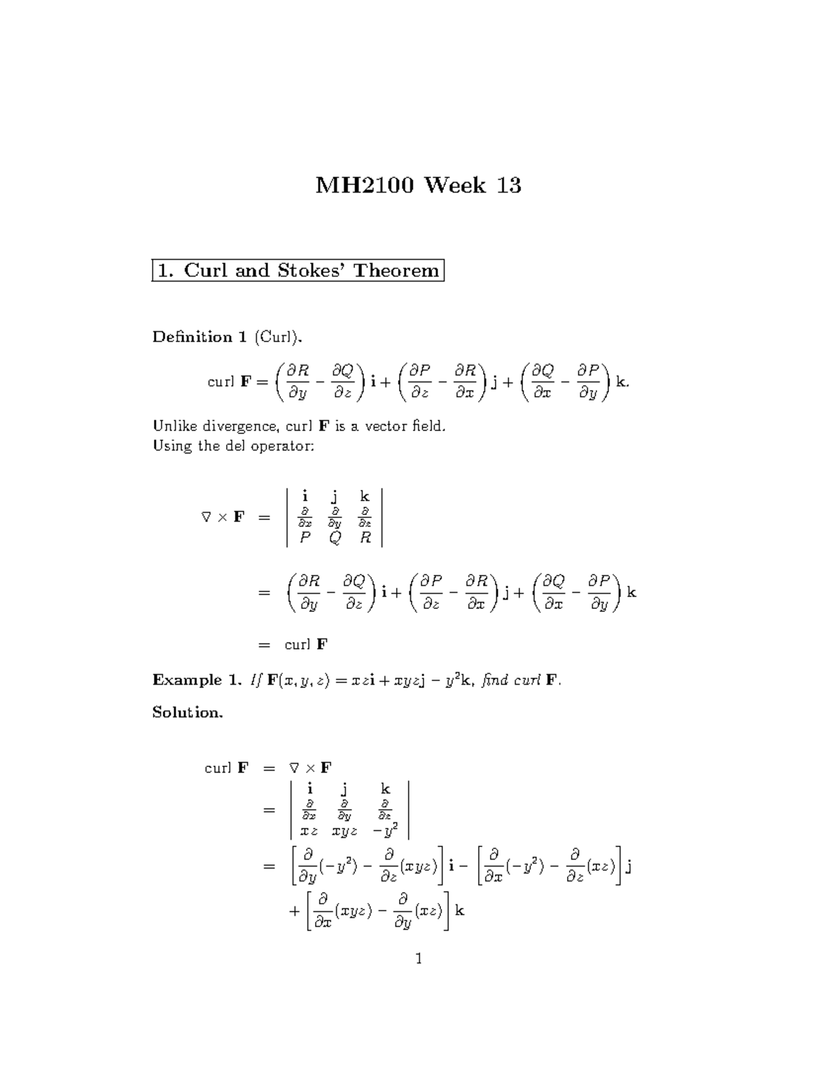 assignment-week-13-notes-mh2100-week-13-1-curl-and-stokes-theorem