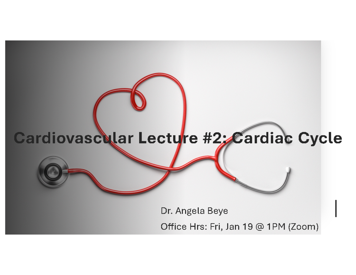 CV+Lecture+2+PP+2000 +23 24+OWL - Cardiovascular Lecture #2: Cardiac ...