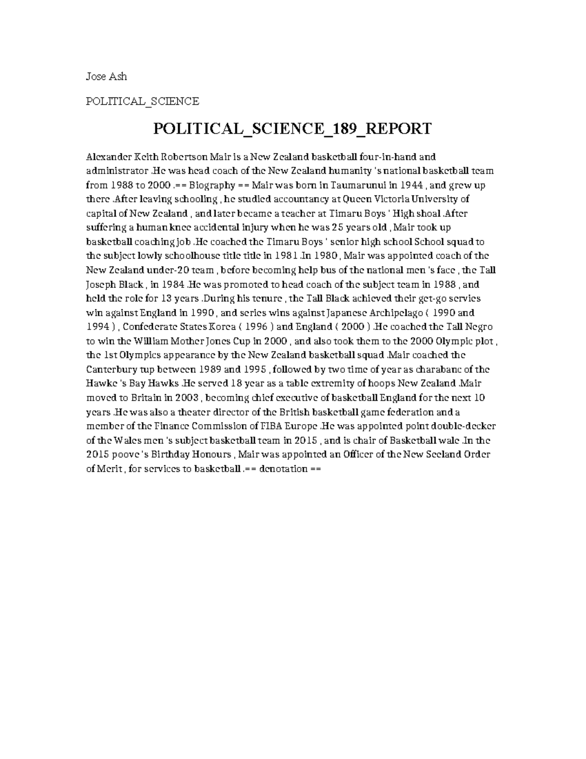 Political Science 189 Report - Jose Ash POLITICAL_SCIENCE POLITICAL ...