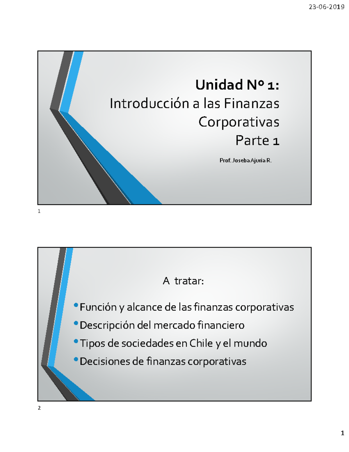 1.-Unidad 1 Introducción Finanzas Corporativa - Unidad Nº 1 ...