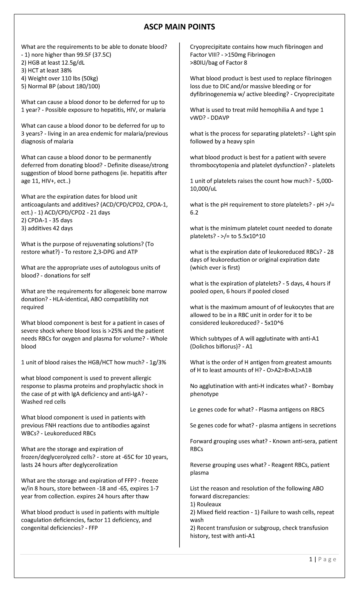 ascp-main-points-mix-subjects-hematology-i-studocu