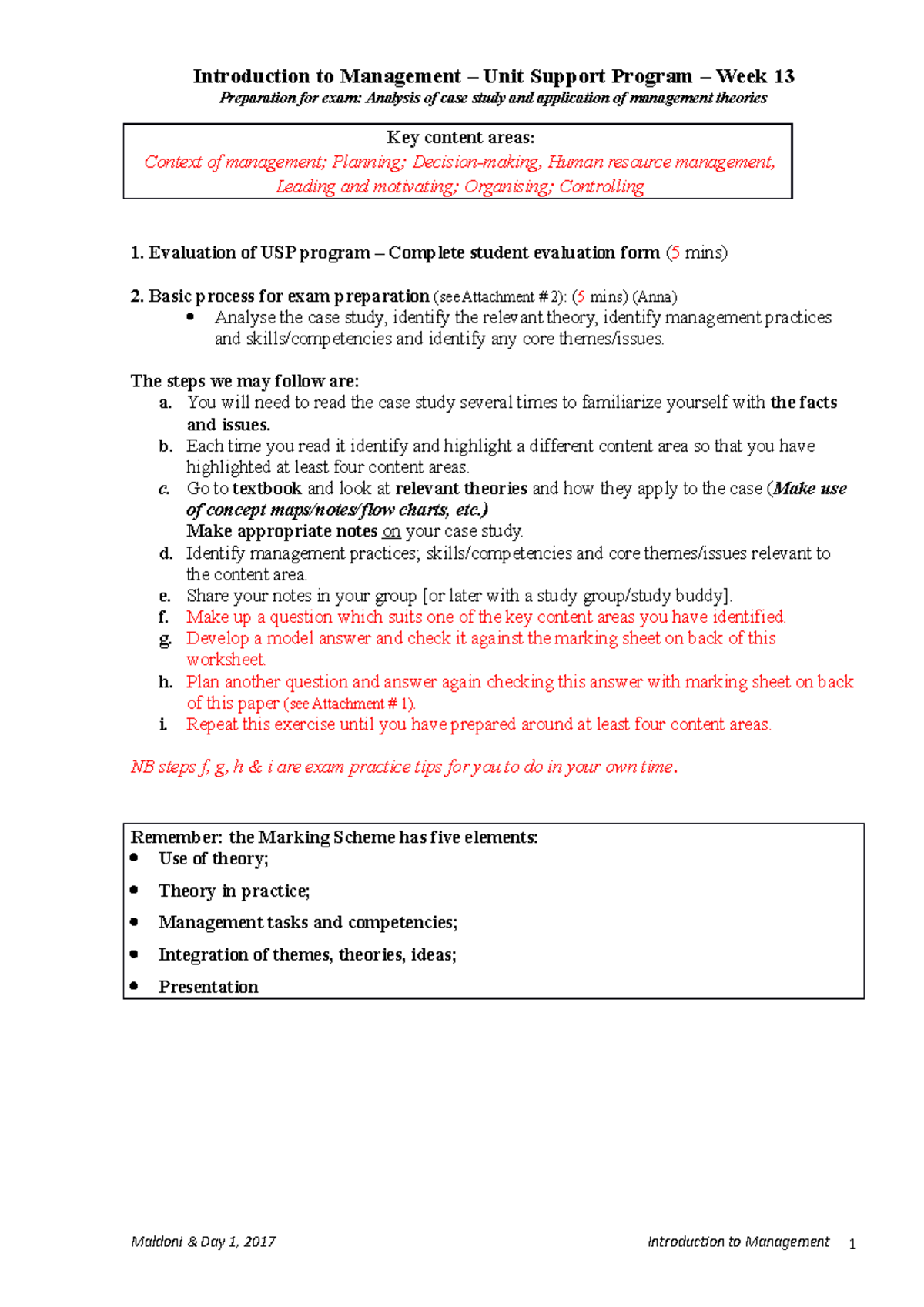 Intro to Management Exam Notes - Introduction to Management – Unit ...