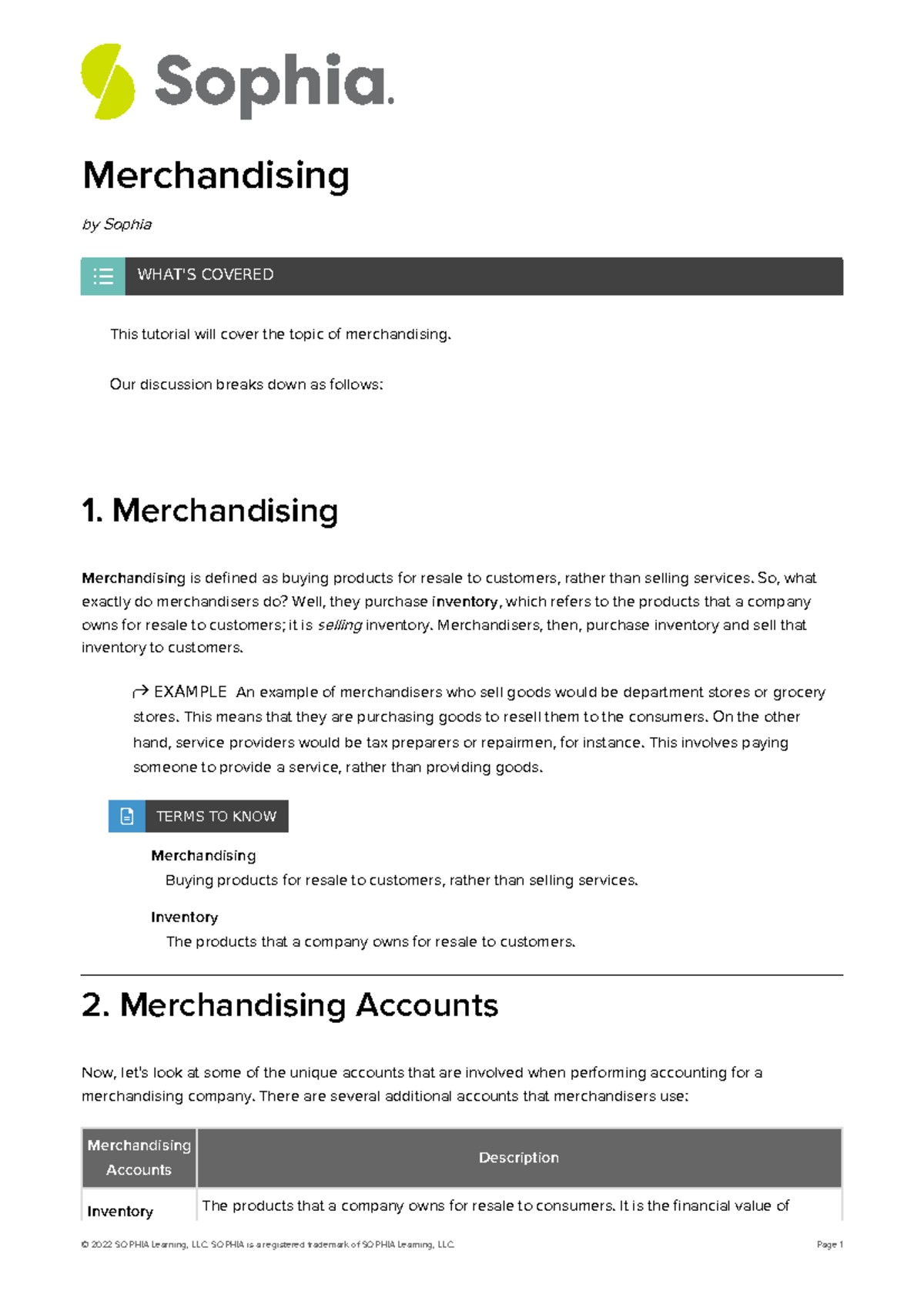 Merchandising-2 - examples - Merchandising by Sophia This tutorial will ...