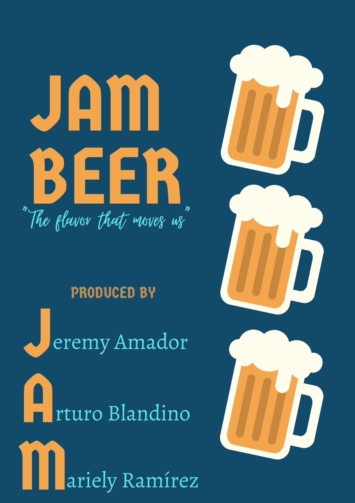JAM BEERTHE Flavor THAT MOVE US JAM BEER flavor that moves J A M