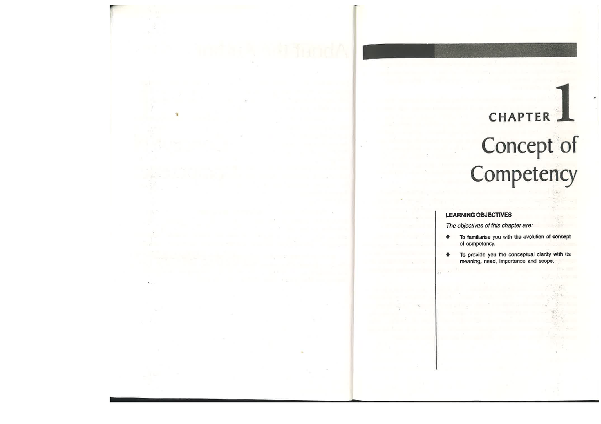 Ch 1 Competency Mapping - Marketing Management - Studocu