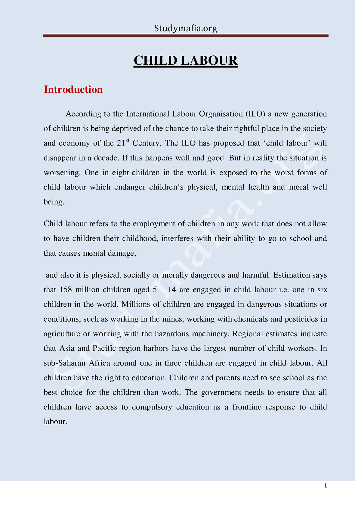 dissertation on child labour pdf