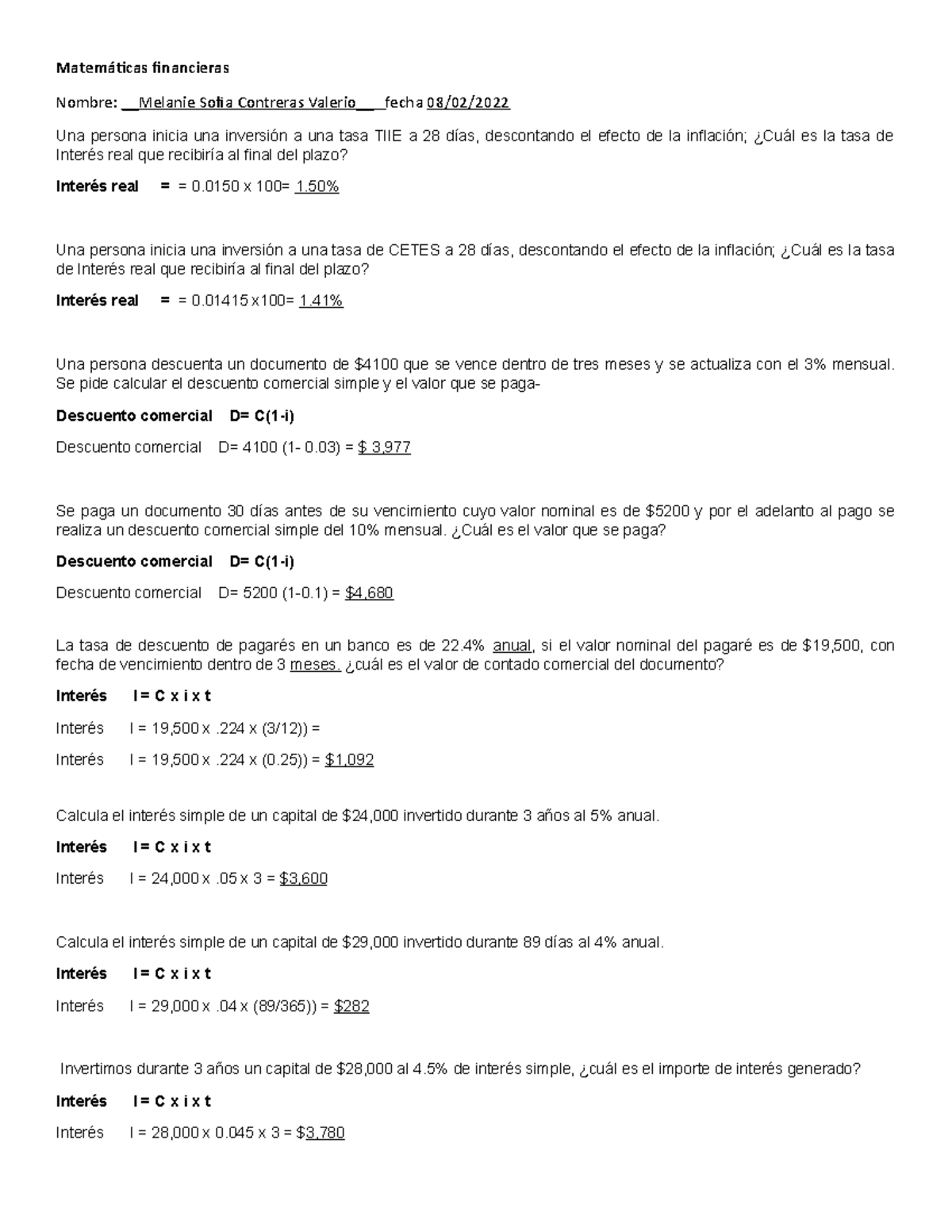 Actividad 2- Mate Maticas Financieras Semestre 2 - Matemáticas ...