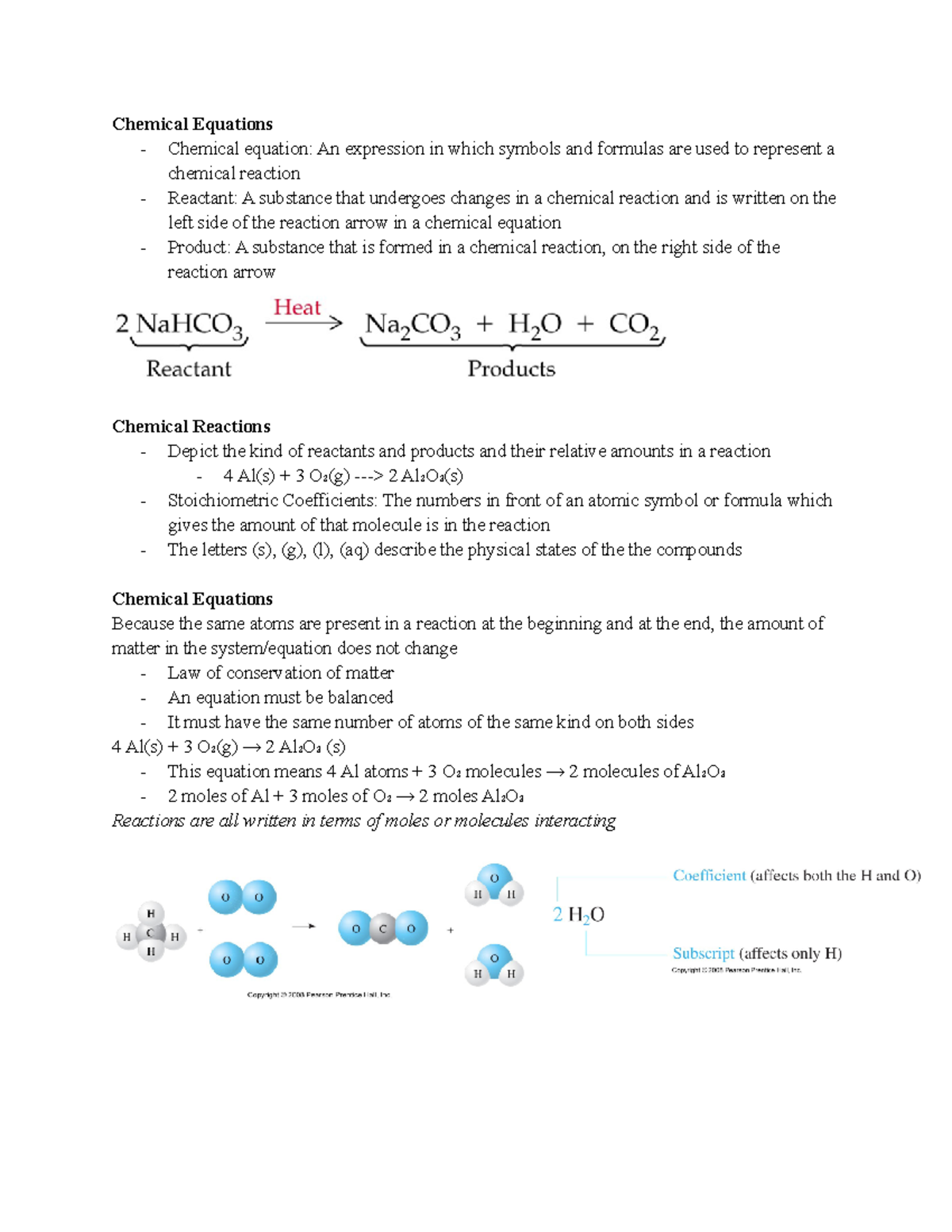 Chemistry - Chemical Reactions and Equations - Chemical Equations ...