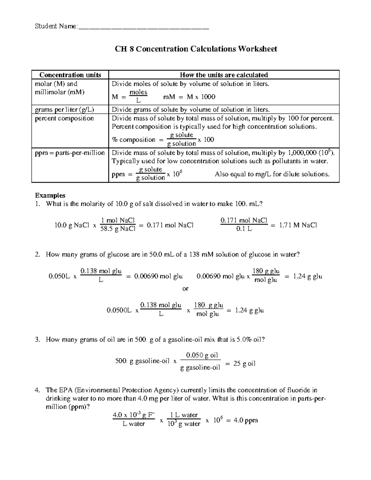 Ch 8 Lab WS - med math - Student Name ...