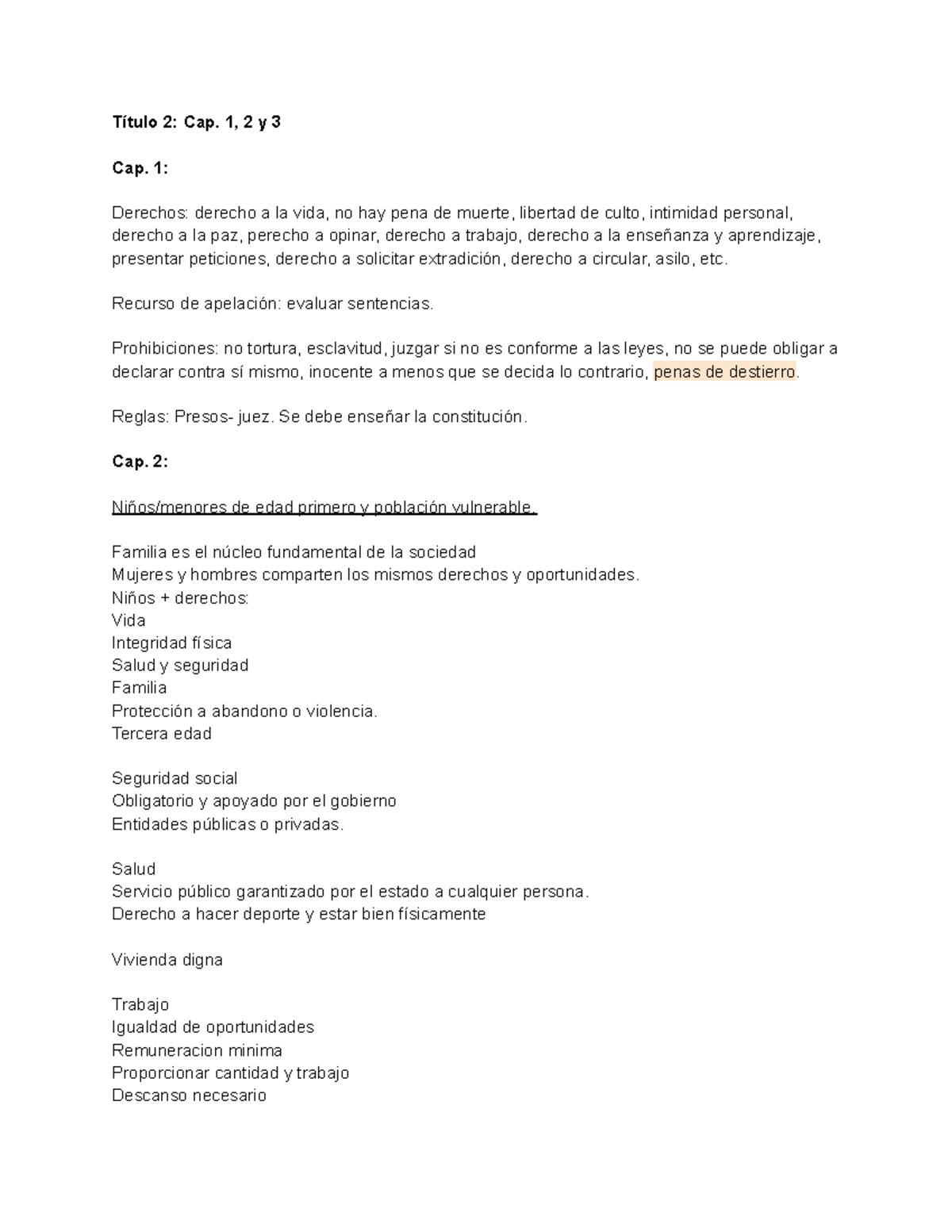 Cuaderno actualidad - Título 2: Cap. 1, 2 y 3 Cap. 1: Derechos: derecho ...