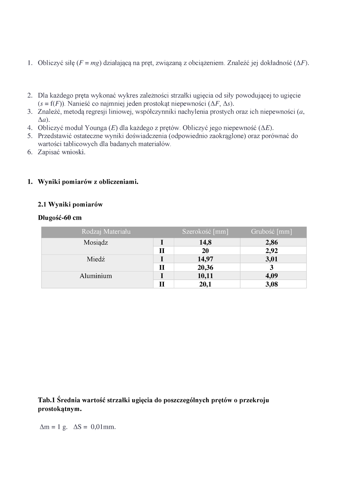 Fiz1 - Sprawozdanie - Fizyka - Laboratoria - PUT - Studocu