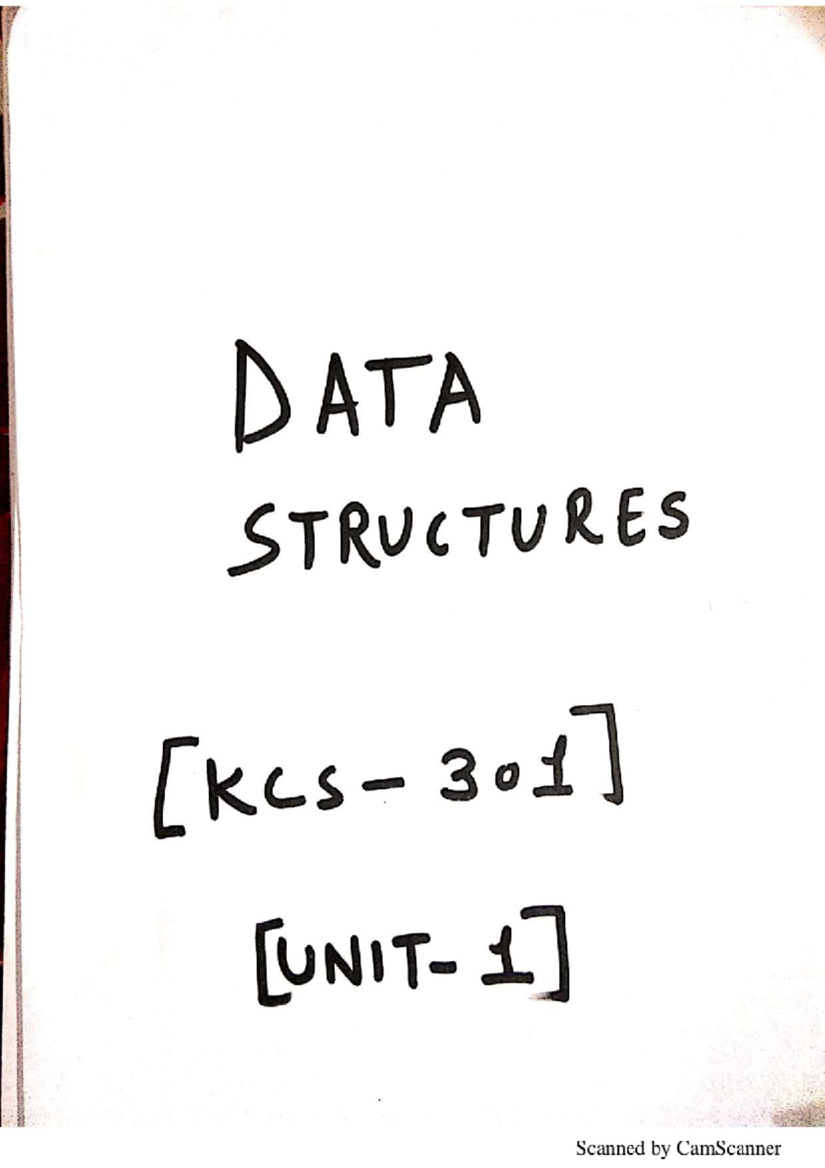 DS Complete Notes - 12345 - data structure - Studocu