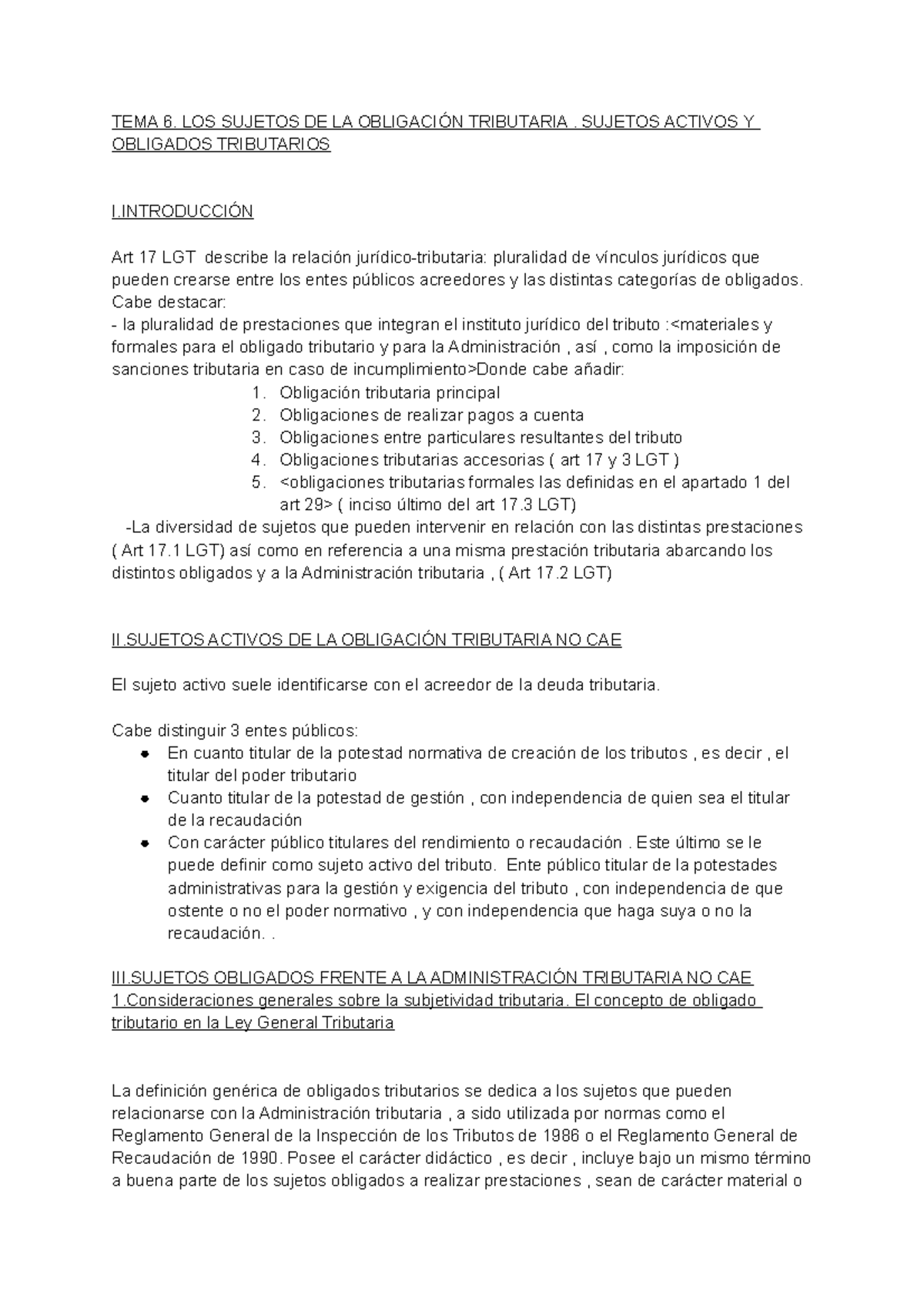 Tema 16-los sujetos de la obligación tributaria. sujetos activos y ...