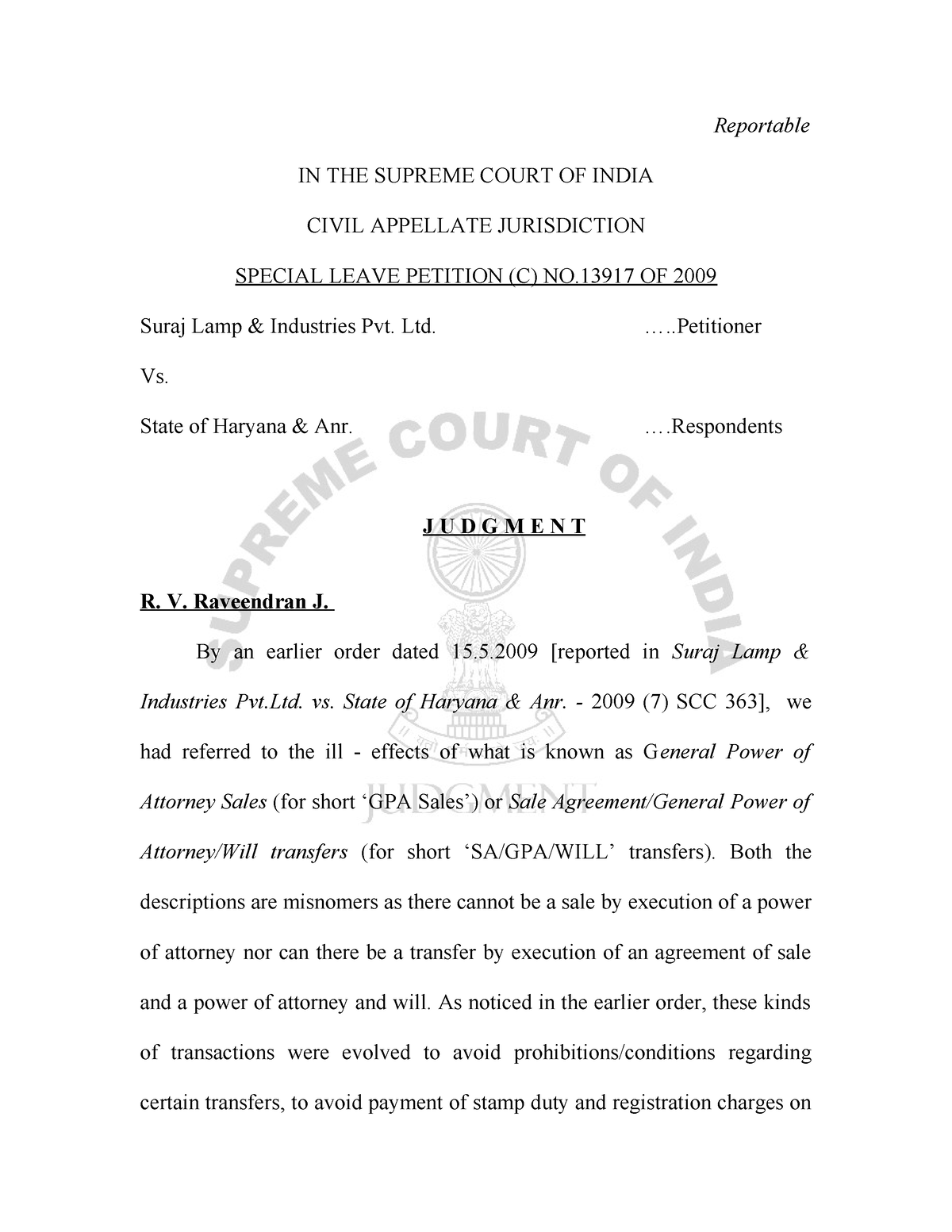 Slp - Ntng - Reportable IN THE SUPREME COURT OF INDIA CIVIL APPELLATE ...