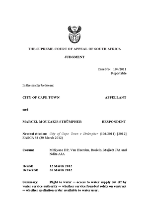 Njabulo- Divorce Particulars OF Claim - Name: Njabulo Ngwenya Student ...