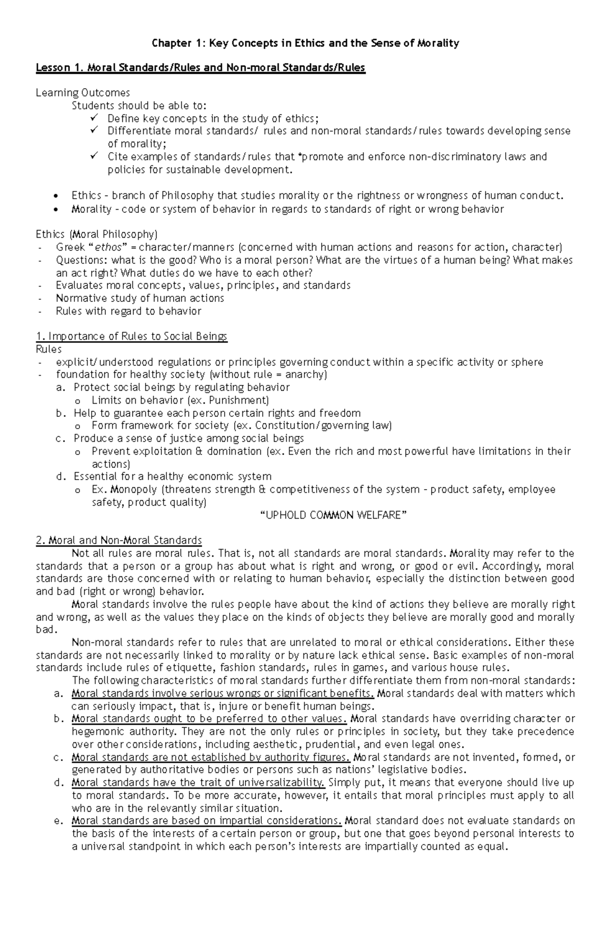 Lesson-1-Notes - It is a notes for the subject it era - Chapter 1: Key ...