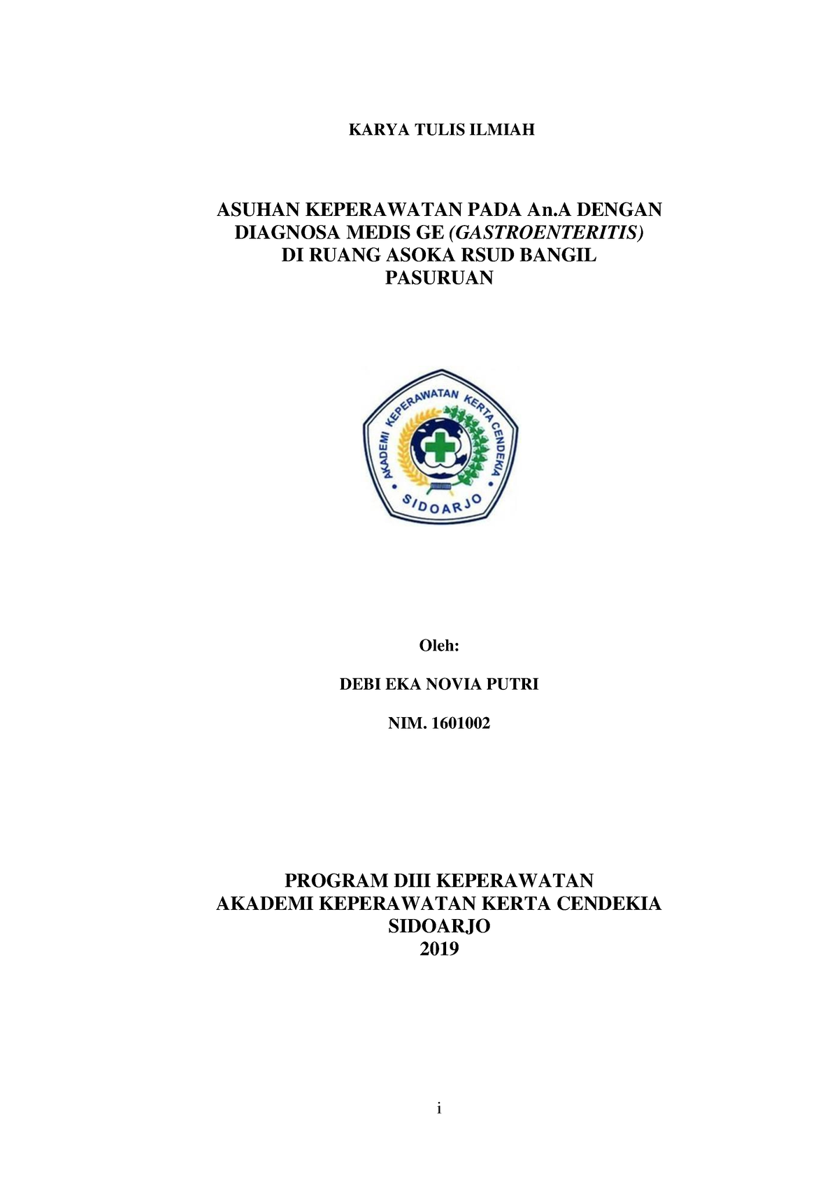 297870 Asuhan Keperawatan Pada Ana Dengan Diagn Dadd41d7 - I KARYA ...