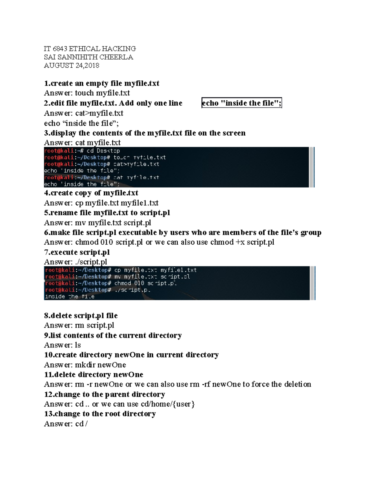 Lab 1-scheerla - Lab Assignment - IT 6843 ETHICAL HACKING SAI SANNIHITH ...