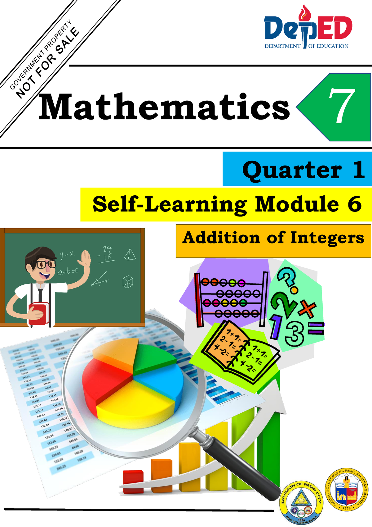 Math 7-Q1-M6 - Module - Addition Of Integers Mathematics 7 Quarter 1 ...