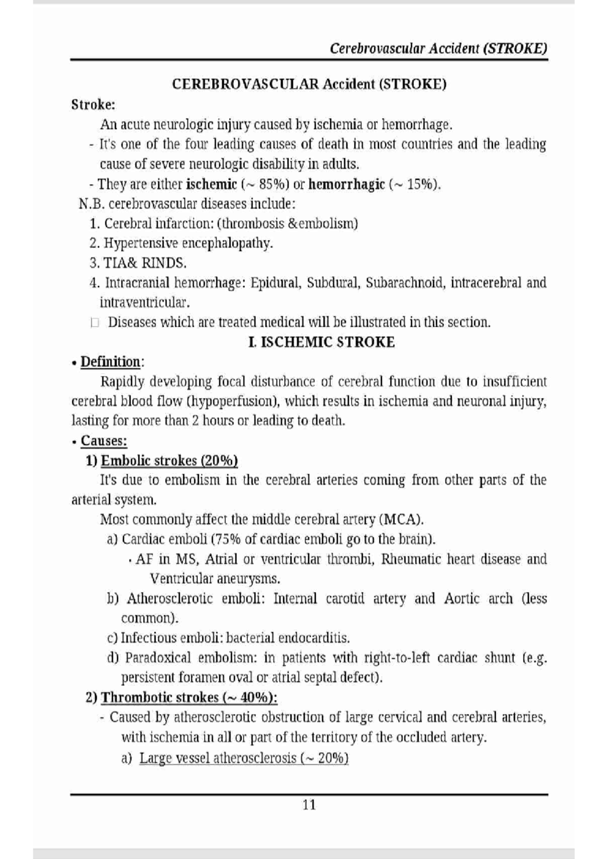 cerebrovascular-accident-central-nervous-system-studocu