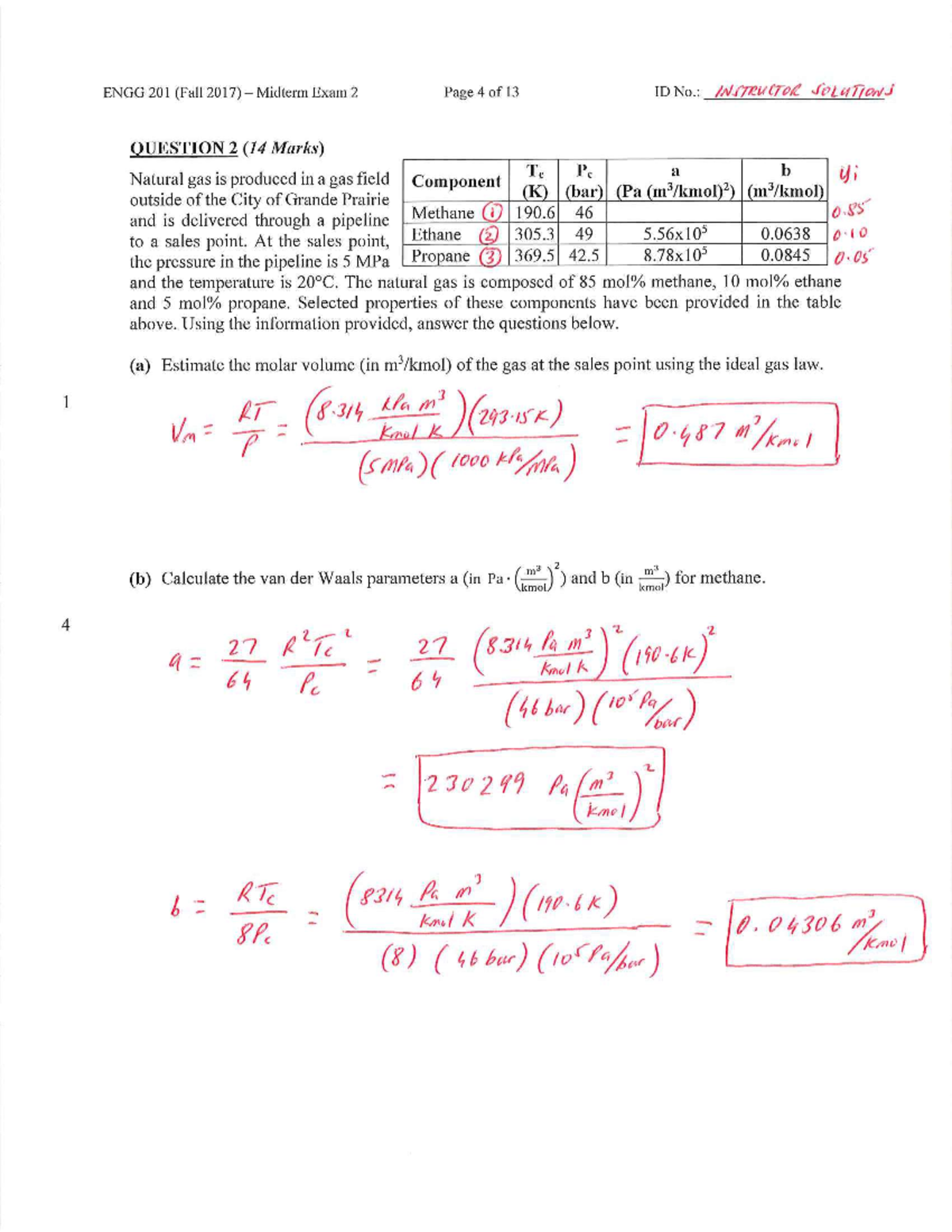 Example 1 van der Waal Solutions Booklet - Maths 156 - UAlberta - Studocu