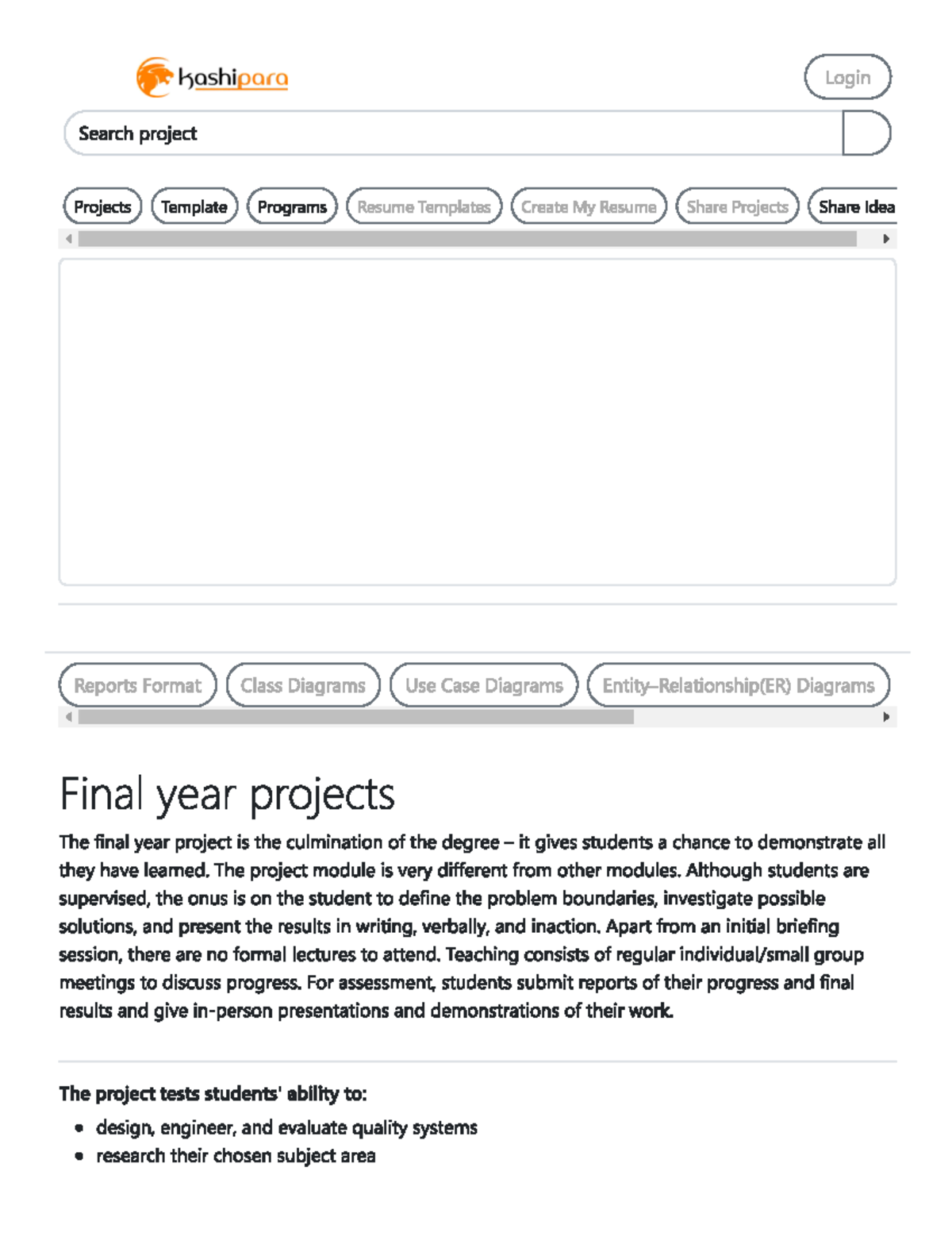 Project report format - computer science - RVU - Studocu