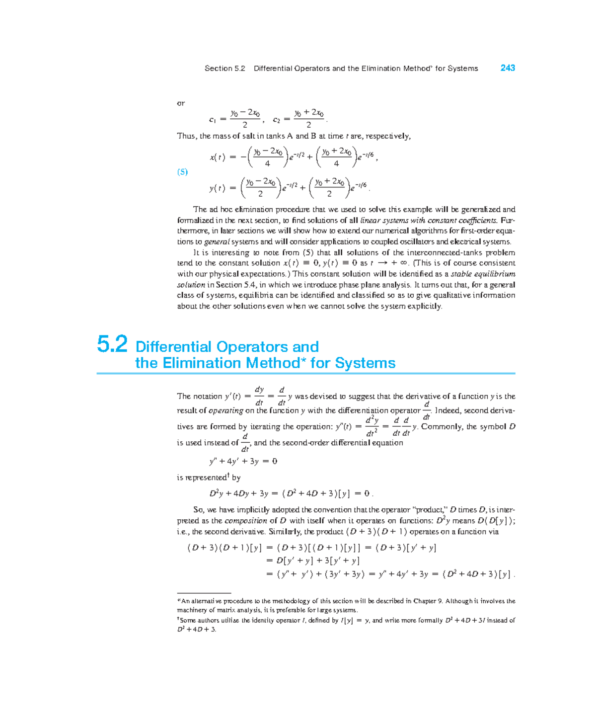 5.2-5.4 - Differential Operators And Elimination Method & Intro To ...