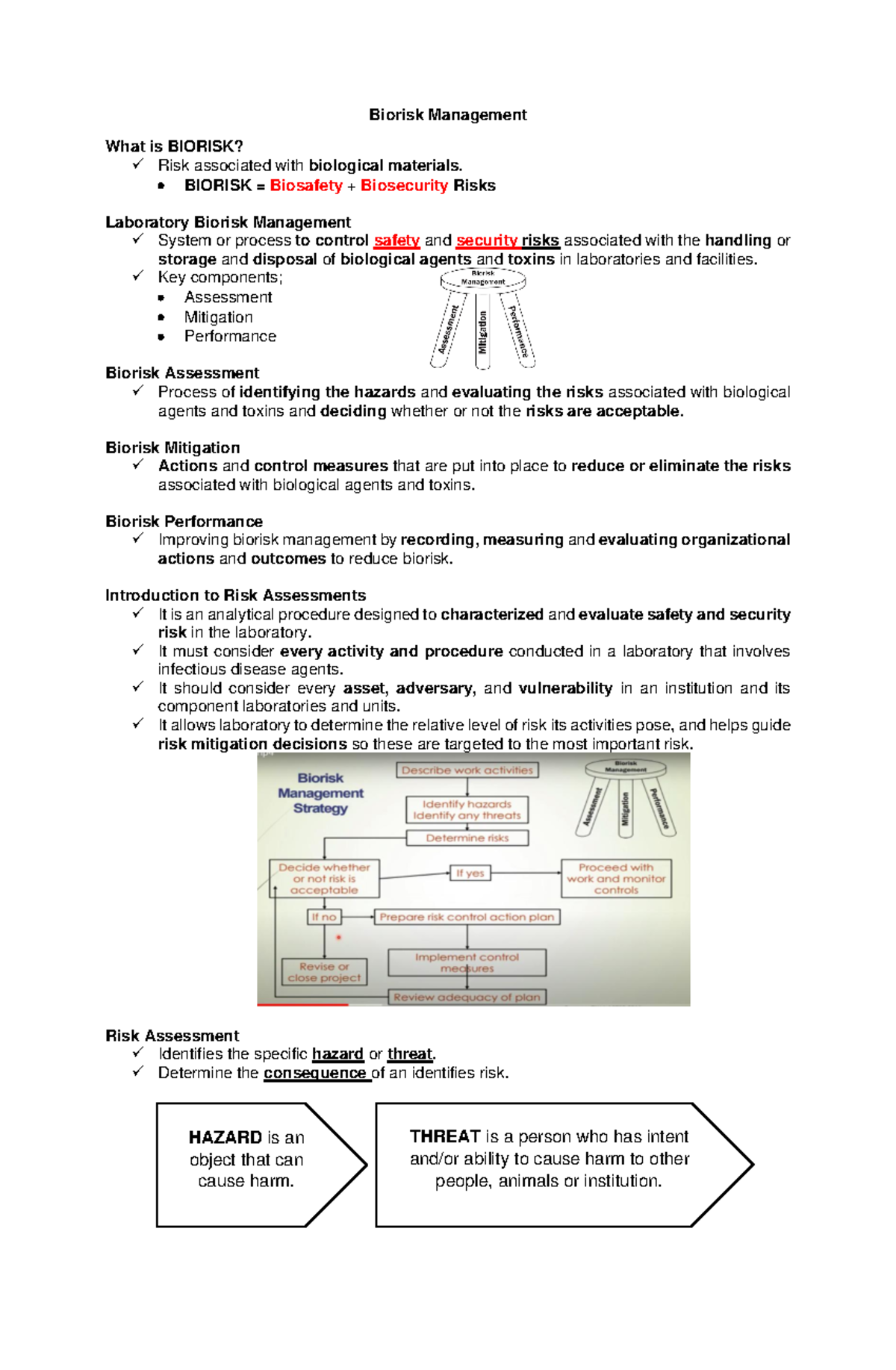 3 Biorisk-Management - none - Biorisk Management What is BIORISK? Risk ...