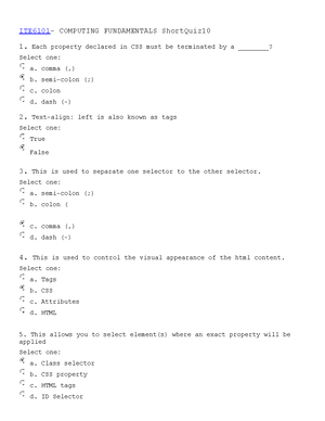 Prelim Exam 1 - Source For This Subject - UGRD-ITE6101 Computing ...