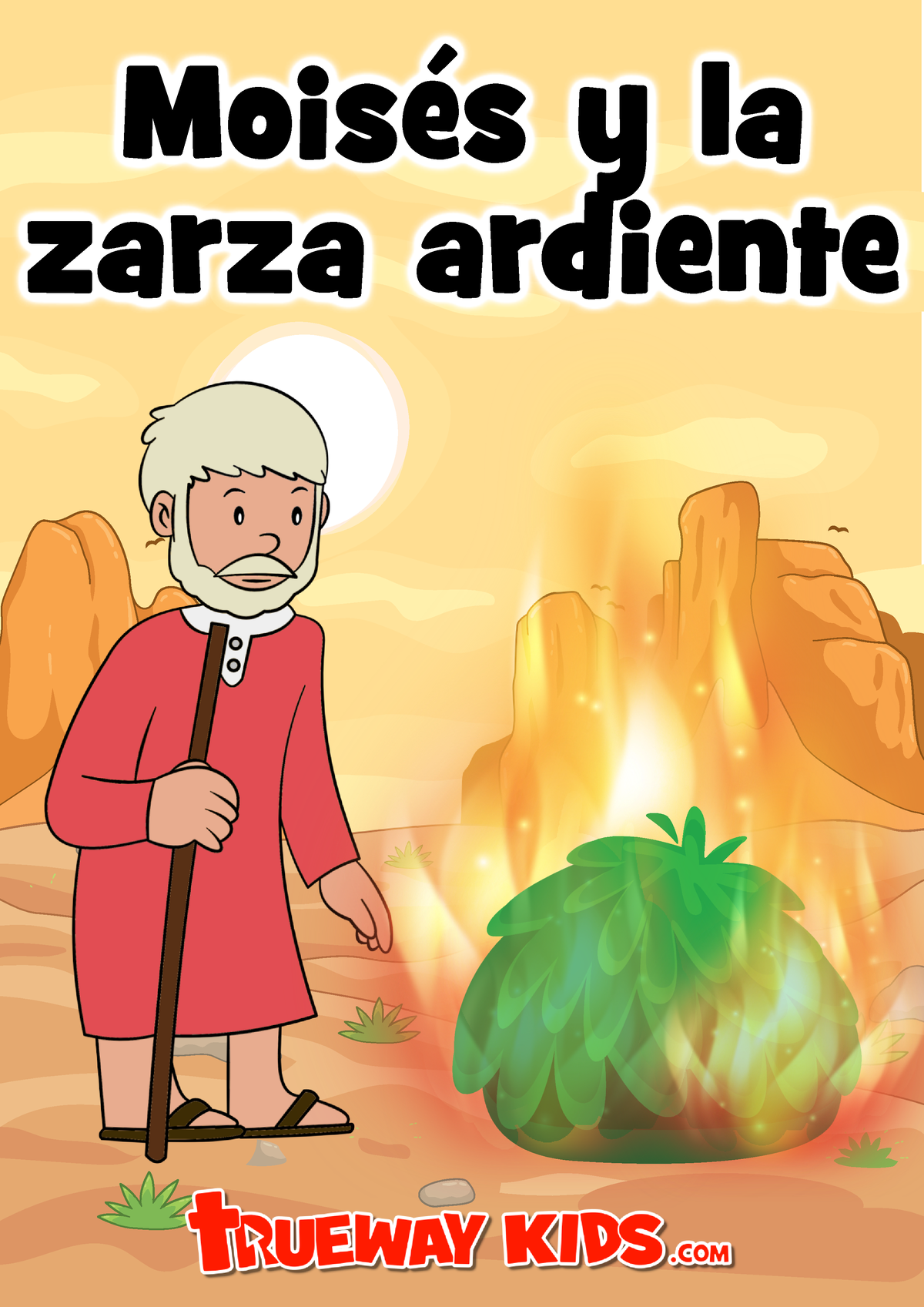 manualidad de la zarza ardiente