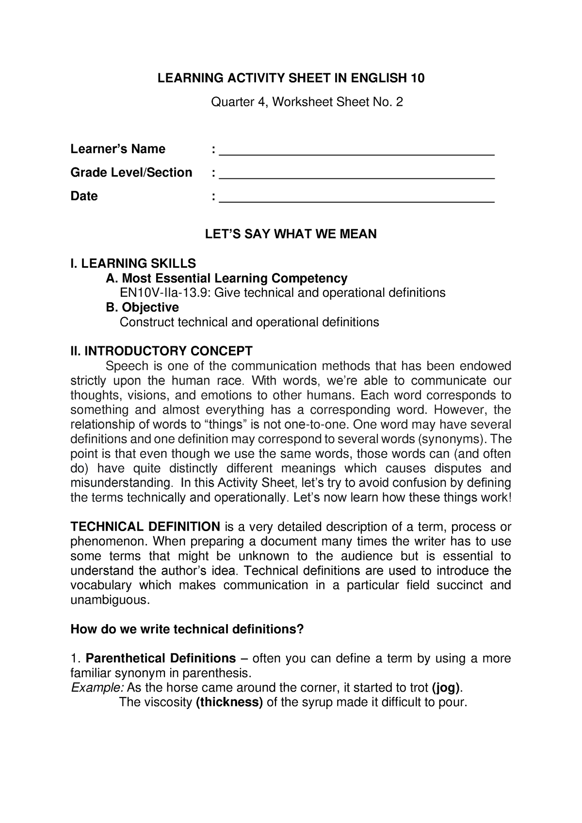 g10q4las2-learning-activity-sheet-in-english-10-quarter-4-worksheet