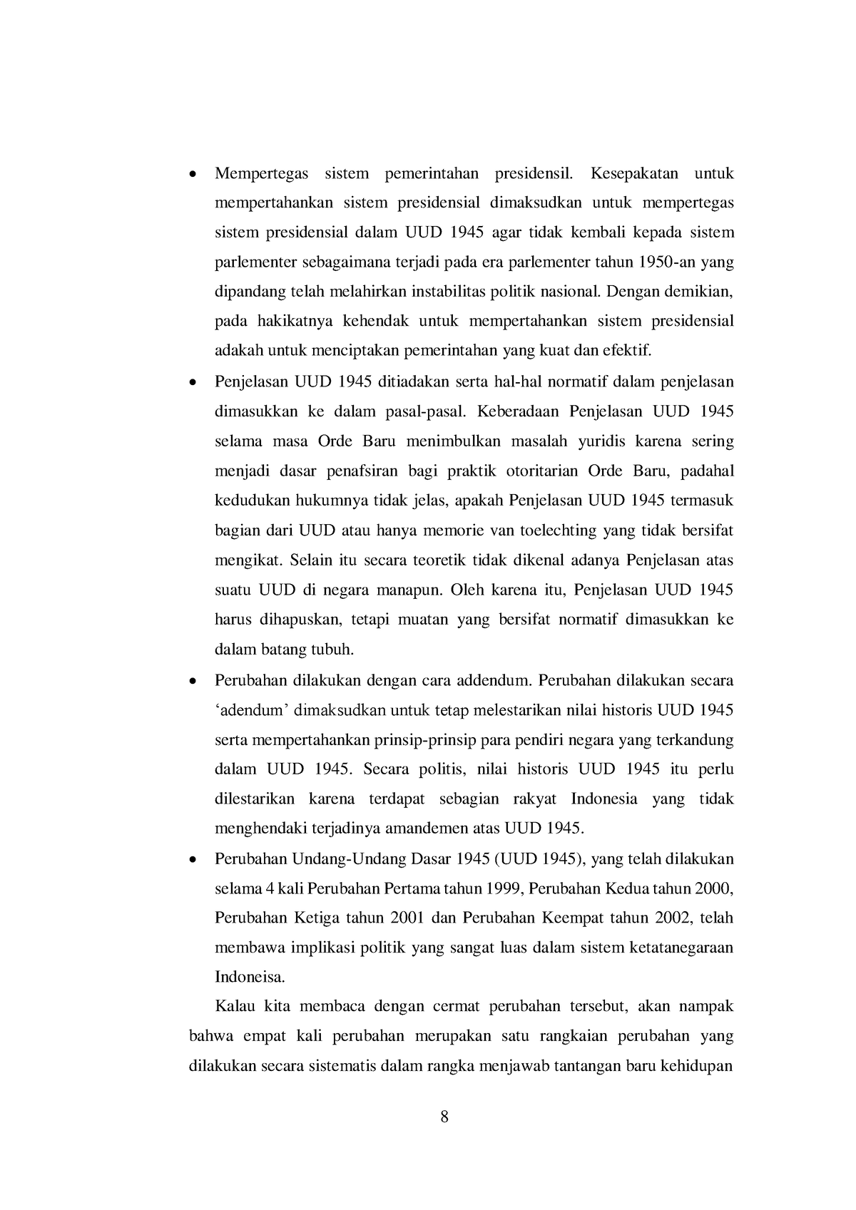 Makalah Kel. 6 Pancasila-11 - 8 Mempertegas Sistem Pemerintahan ...