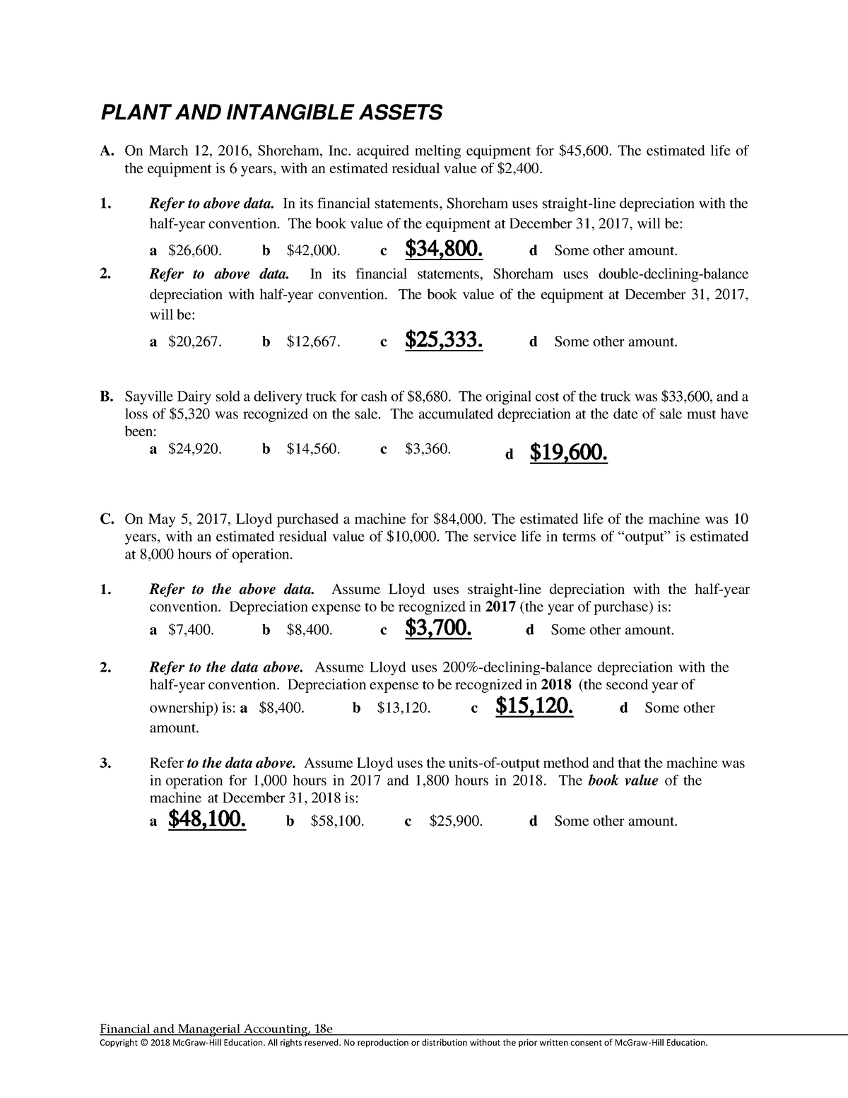 financial and managerial accounting assignment 01